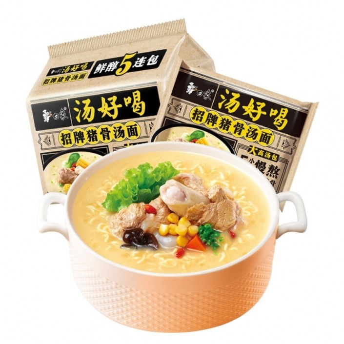 Soupe nouilles instantanées au porc  BaiXiang 113g