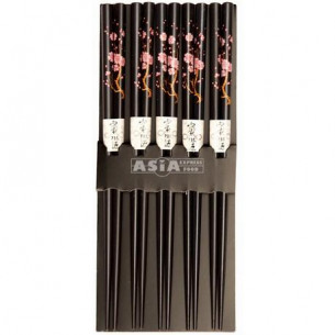 日式筷子黑色5p