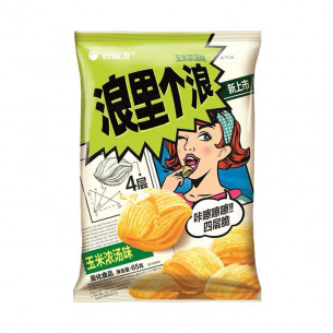 好丽友 浪里个浪 玉米浓汤脆片 65g