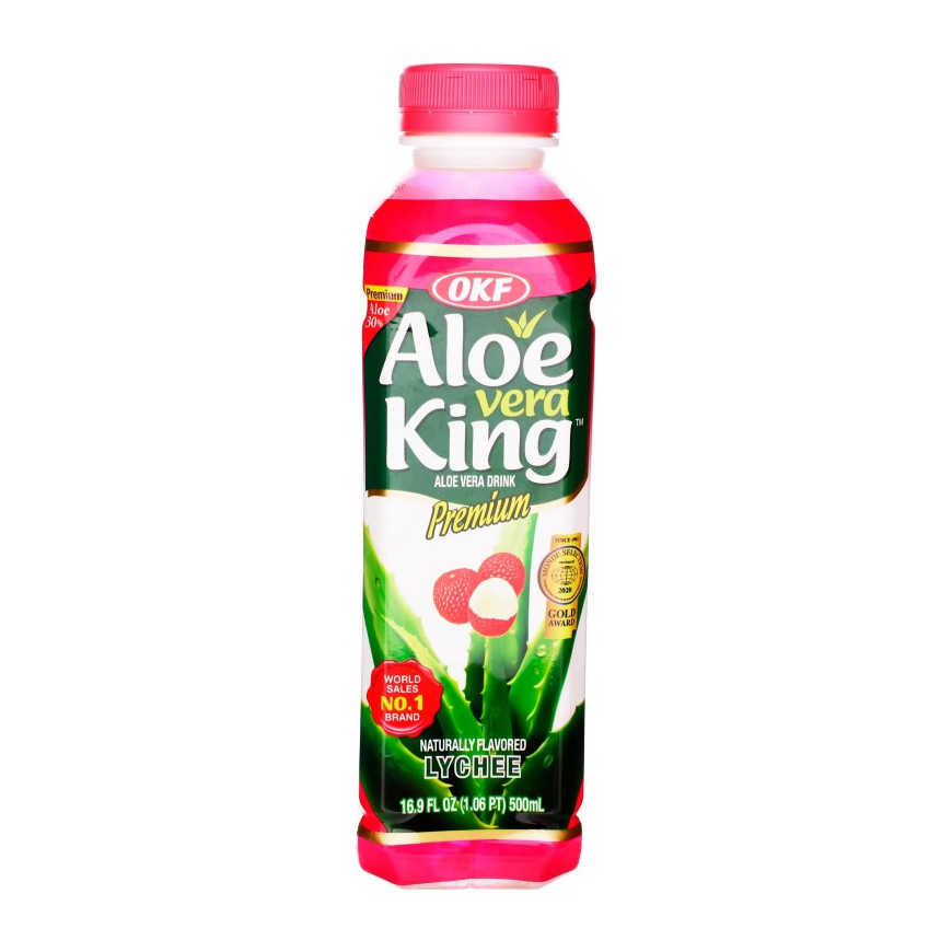 韩国Aloe芦荟汁 荔枝味 500ml