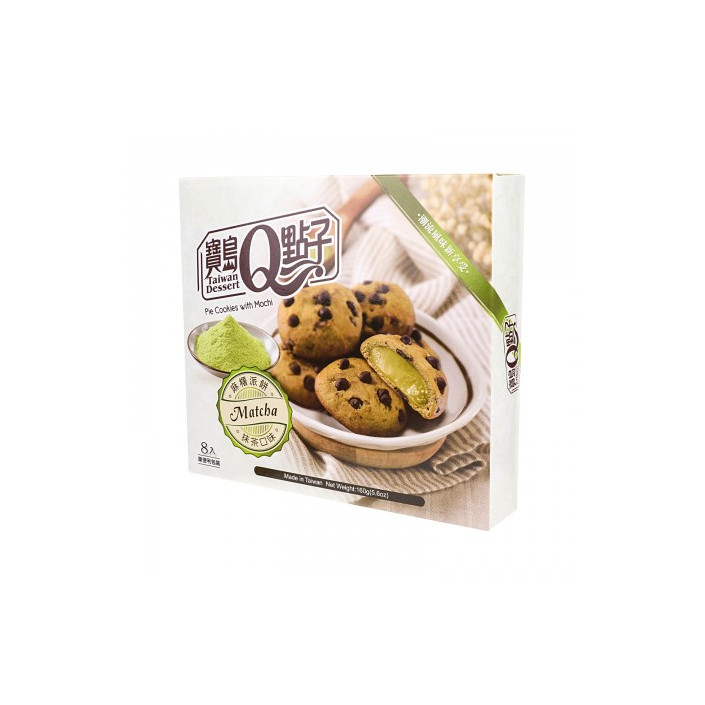 宝岛Q点子 麻薯派饼抹茶味 160g