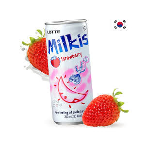 韩国乐天气泡牛奶 草莓味 250ml