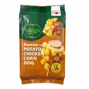 BIBIGO韩式鸡肉土豆玉米热狗2只装200G